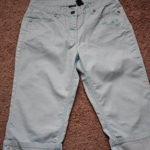 Basic Editions Light Blue Capris
